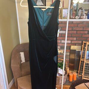 Emerald Green Velvet Gown
